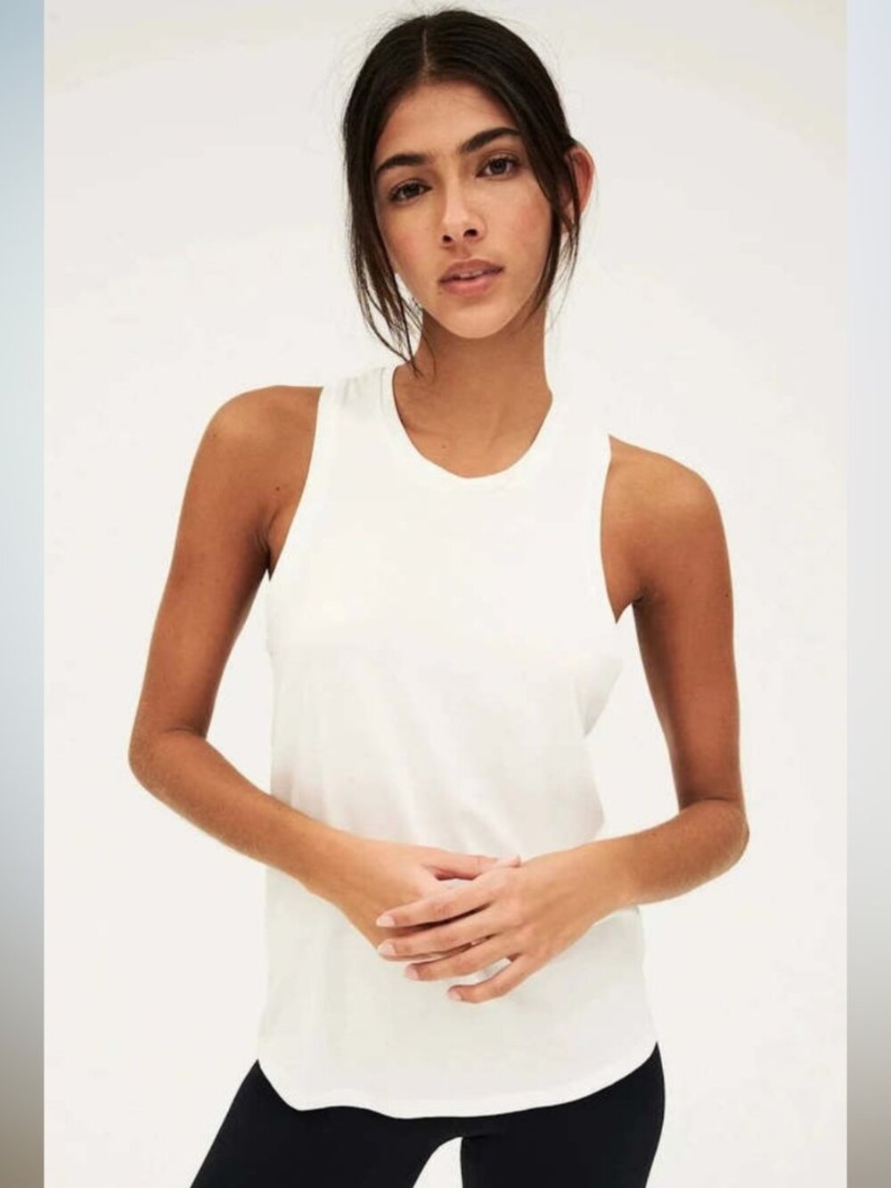 Splits59 Women's Toni Racerback Jersey Top White M